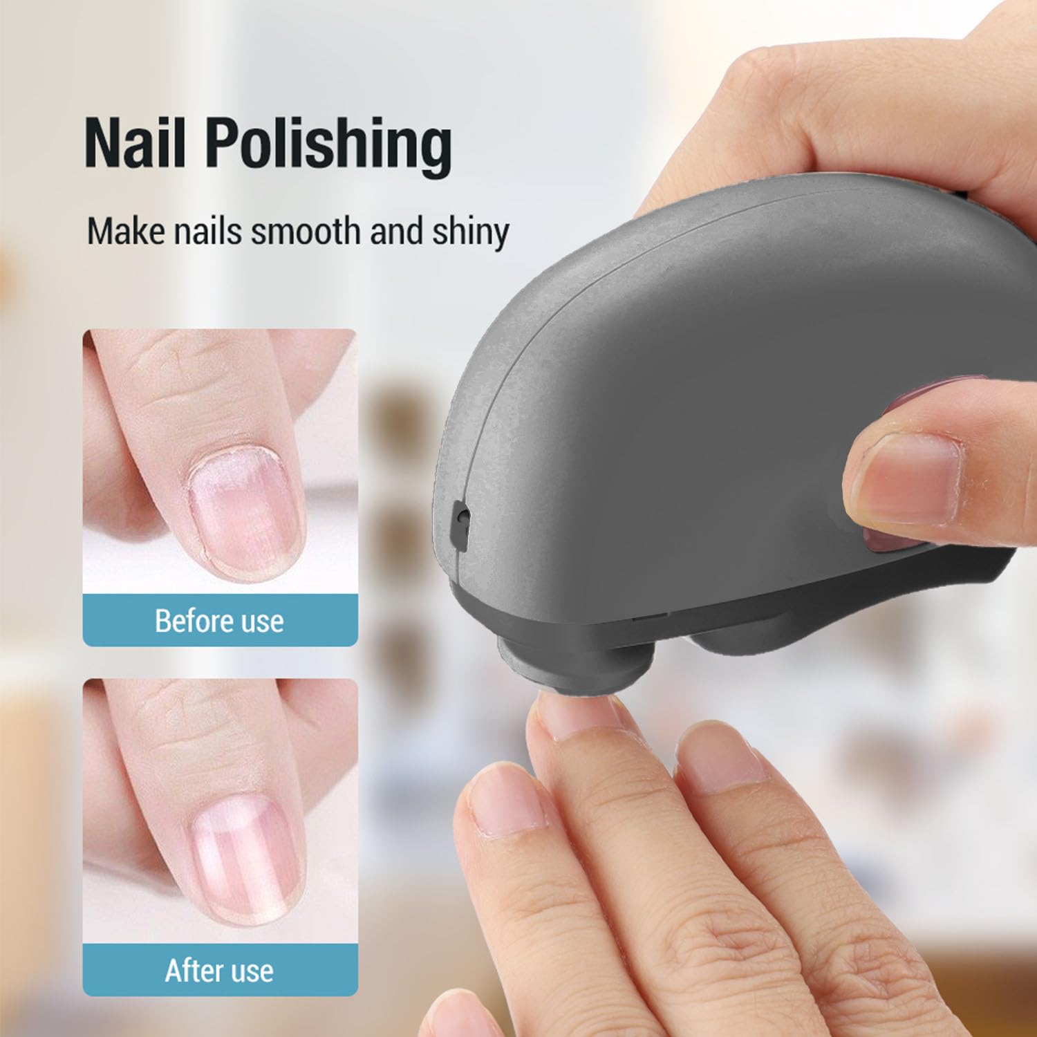 ocpcrn Easyclip dust-collection keeps nails and dirt contained during use.