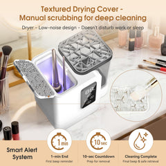 OctHope silicone brush cap textured cleaning cap for deep residue removal on brushes