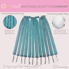 Octocurl soft satin wrap overnight setup for comfortable, long-lasting curls