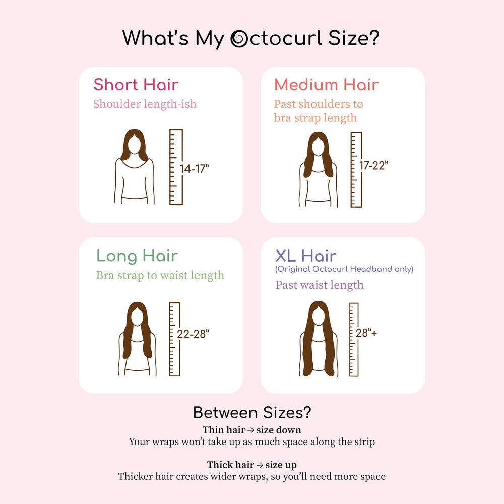 Octocurl wrap method shows soft waves to tight spirals without heat