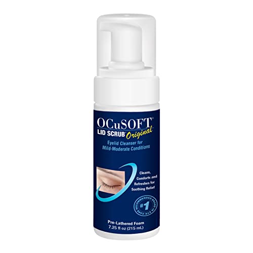 OCuSOFT eyelid cleanser product shot on counter for daily use