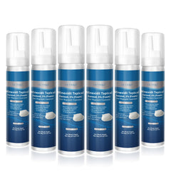 OCVWJKD 5% minoxidil foam bottle applied to scalp for fuller hair.