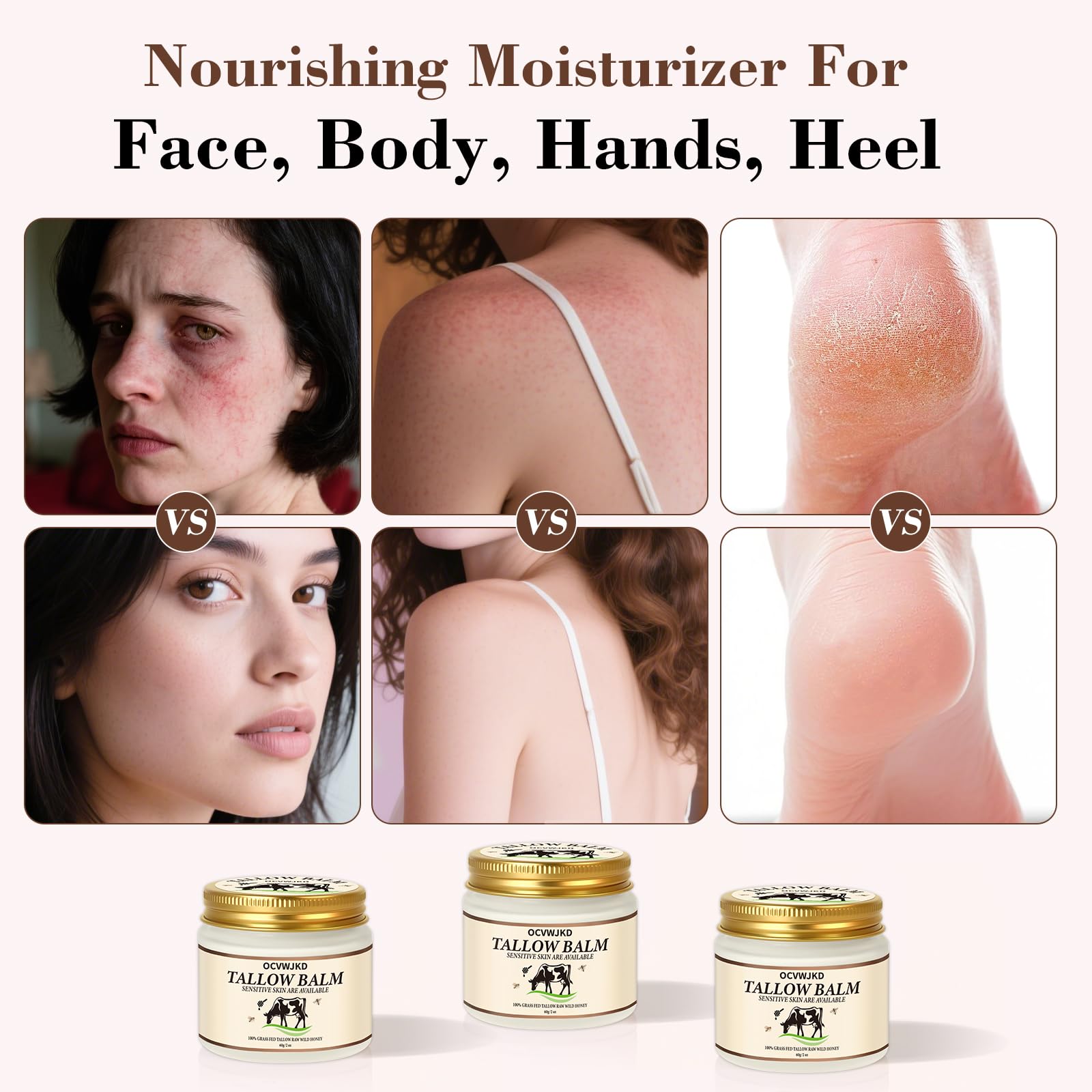 OCVWJKD Face application swatch demonstrates smooth, lightweight moisture