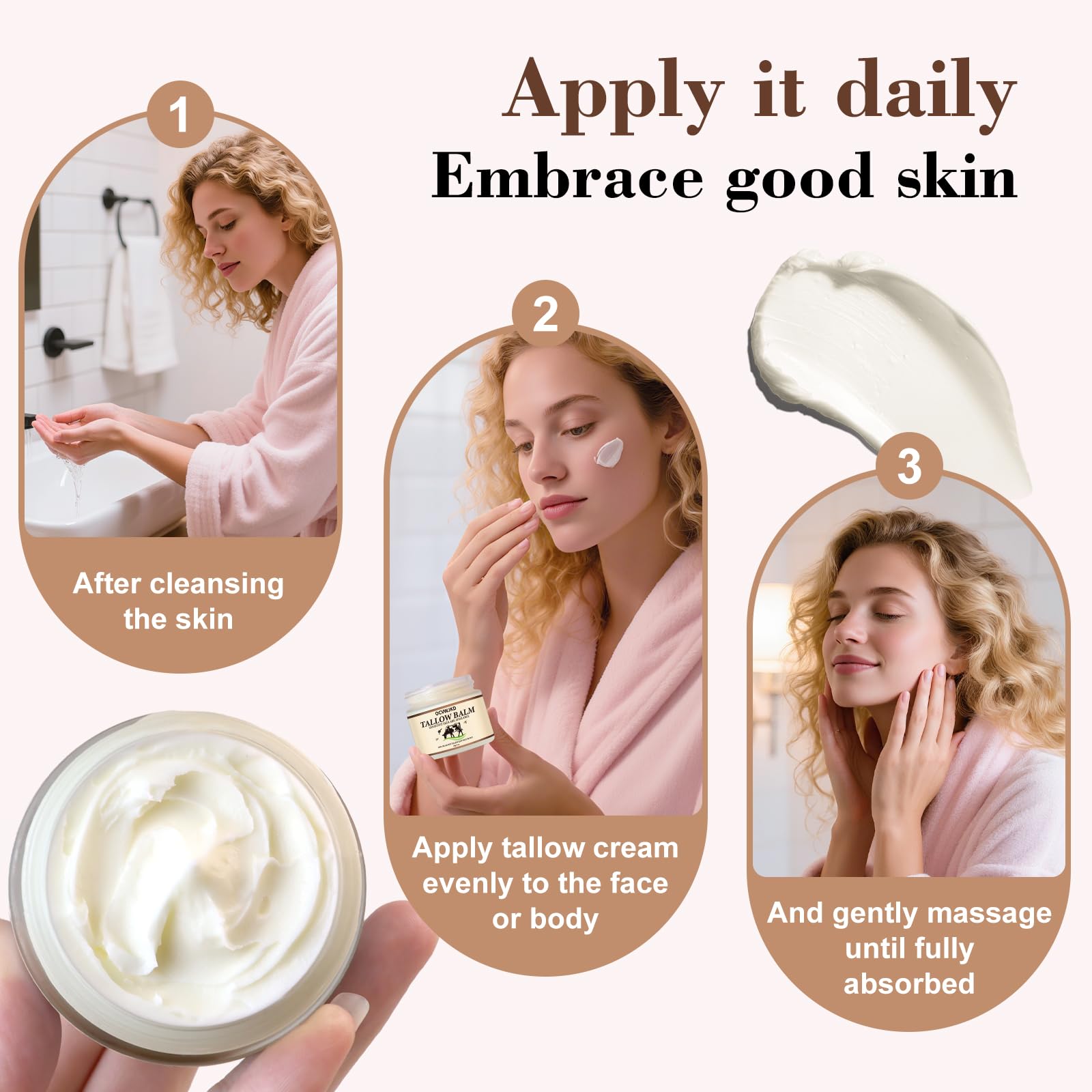 OCVWJKD Hands and elbows use shows hydrating protection on dry patches