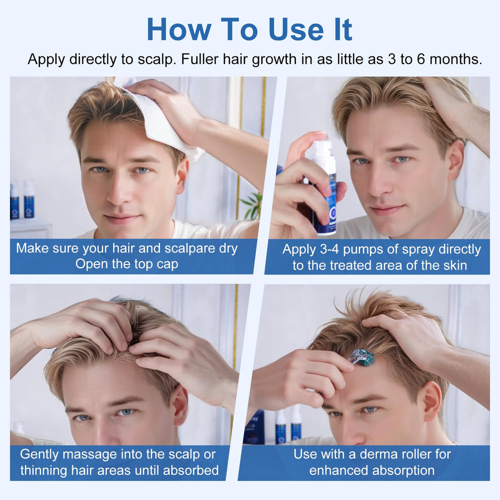 OCVWJKD regrowth visual highlights thicker-looking hair over time.