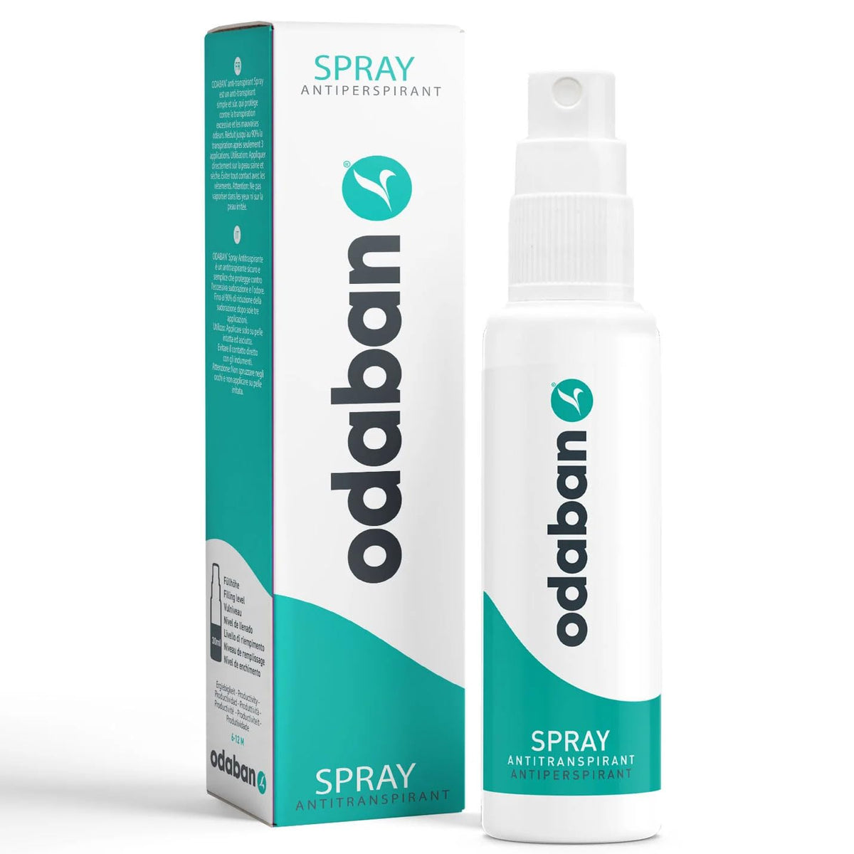 ODABAN Antiperspirant bottle front showcases fragrance-free clinical protection for everyday wear.