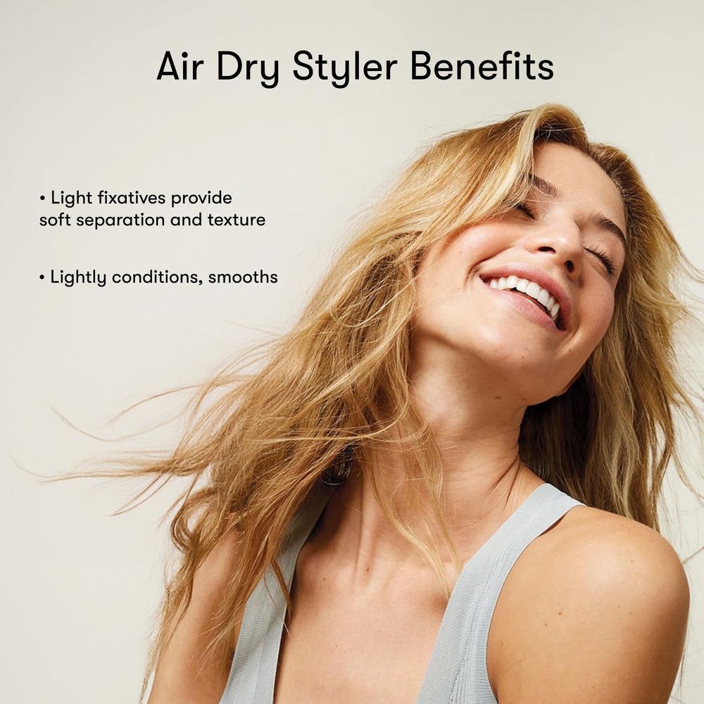 Frizz control result after air drying with Odele Air Dry Styler
