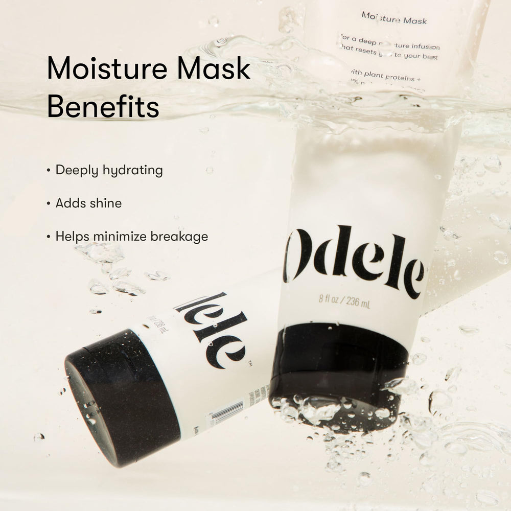 Cabello con brillo suave tras usar la mascarilla Odele