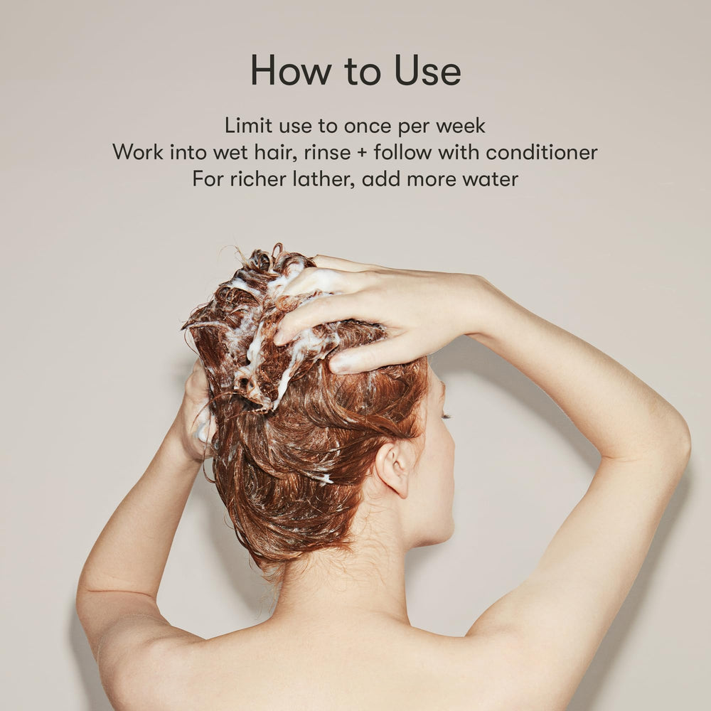 Odele Clarifying Shampoo color-safe formula protects color while cleansing.