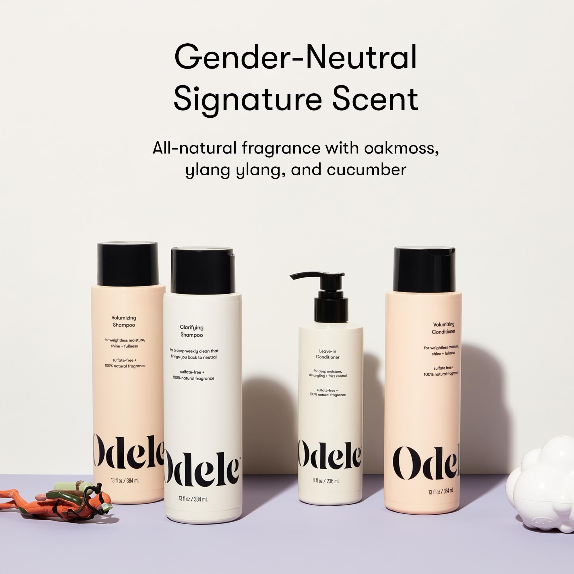 Odele fragrance note visual hints oakmoss ylang ylang cucumber scent.