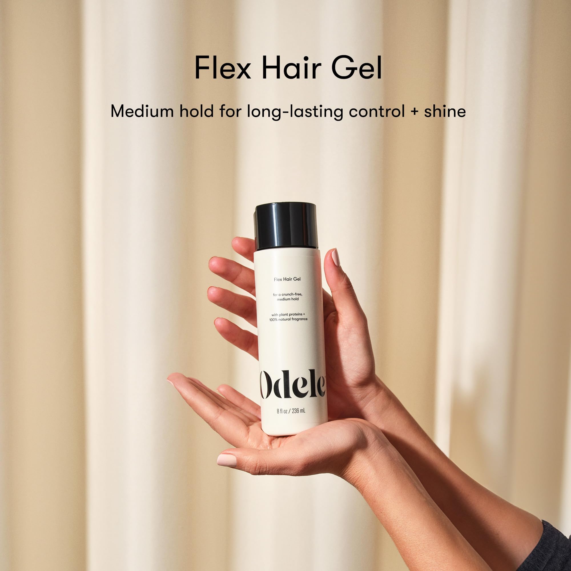 Odele Gel Capilar Flexible define rizos sin frizz y brillo natural.