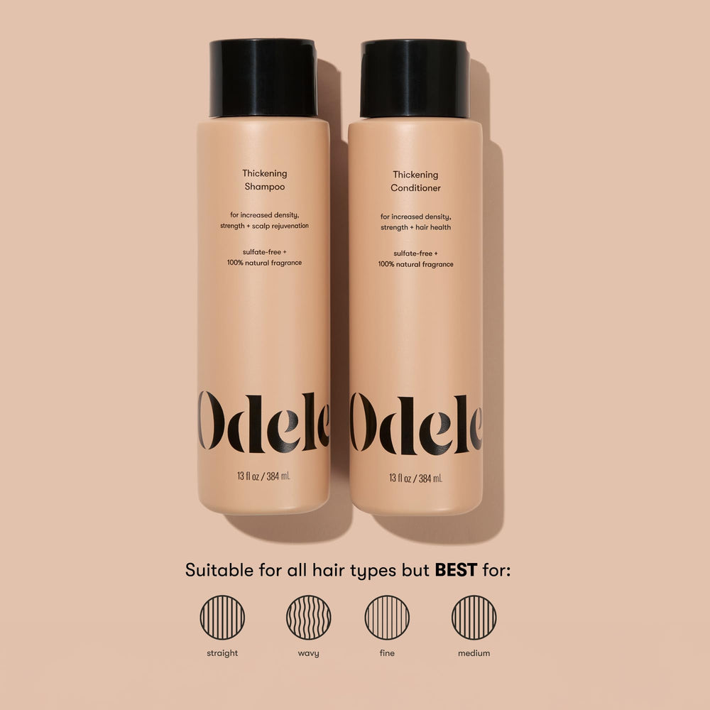 Odele gift-set box highlighting a complete hair-density routine