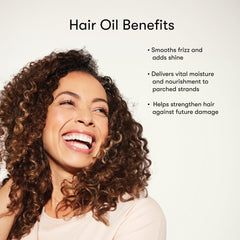 Odele hair oil texture-hair demonstrates lightweight hydration and frizz reduction.