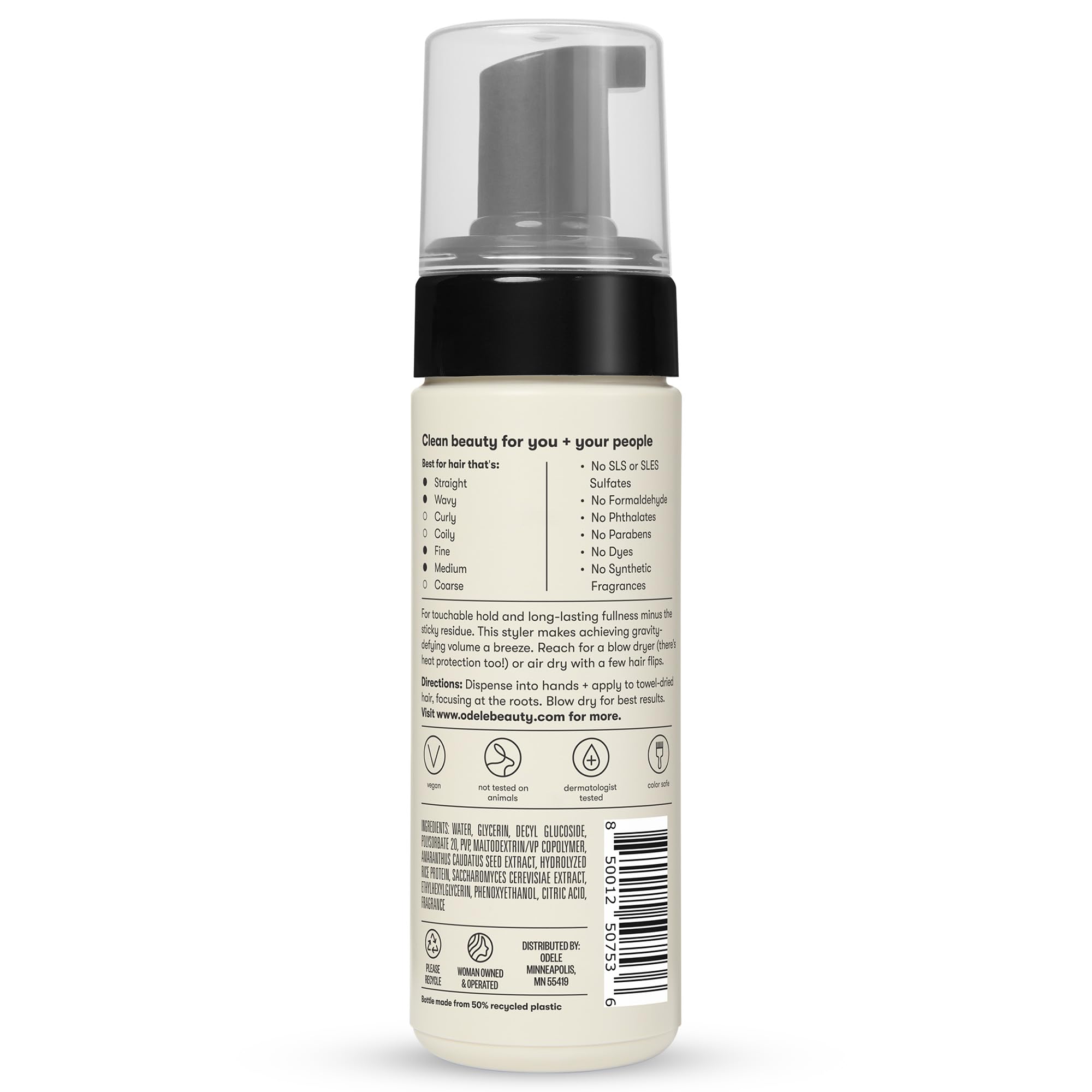 Odele Marine Scent Fragrance ambiance during routine styling.