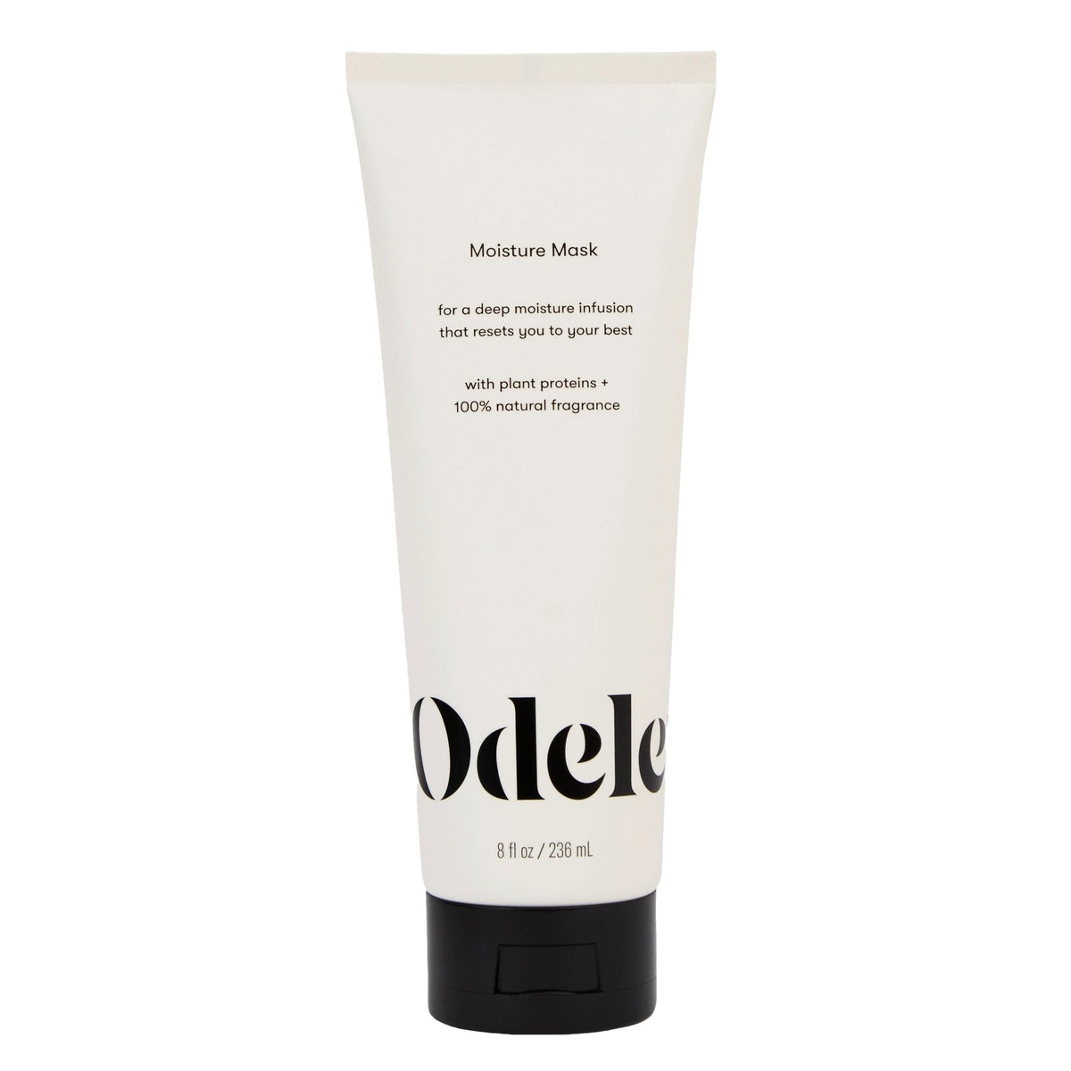Mascarilla hidratante de Odele para cabello, frasco visible, ofrece hidratación profunda y suavidad