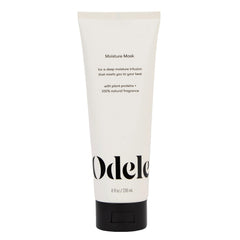 Mascarilla hidratante de Odele para cabello, frasco visible, ofrece hidratación profunda y suavidad