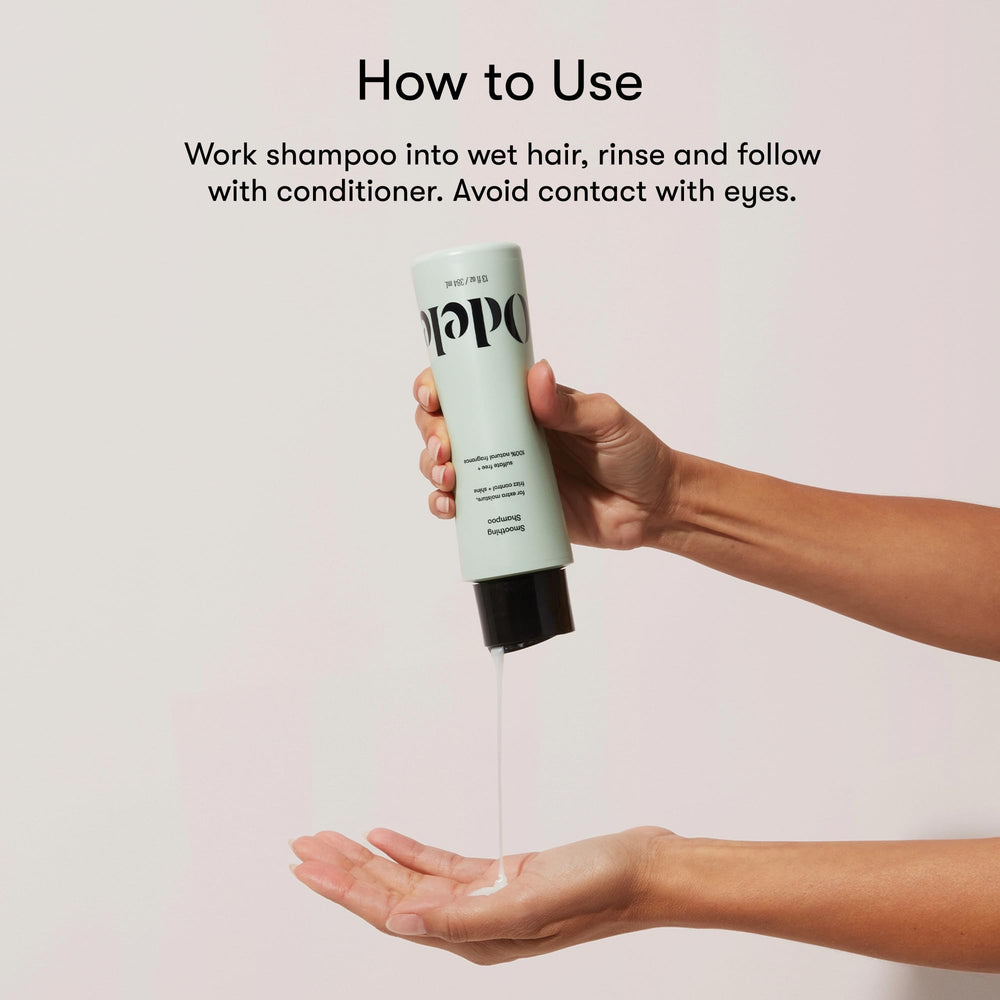 Odele Smoothing Conditioner rinse improves manageability and softness.