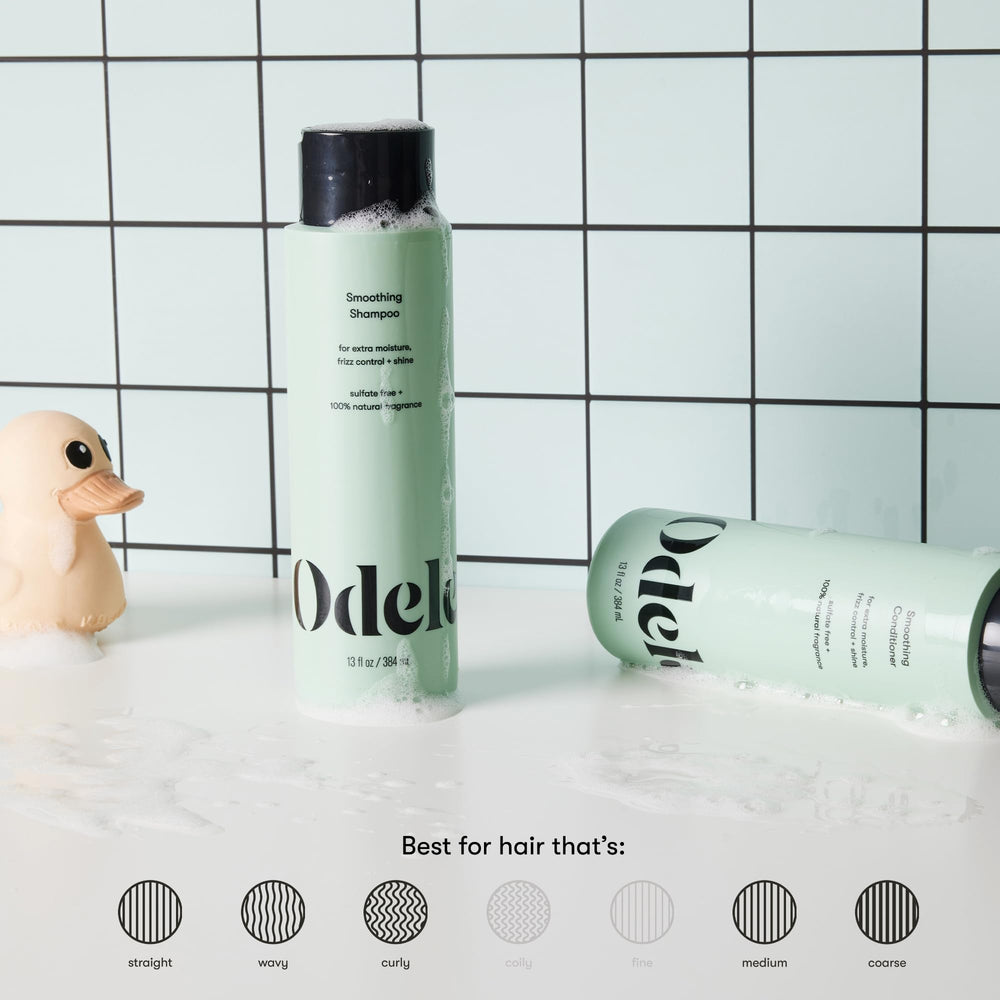 Odele gift packaging highlighting sulfate-free, vegan hair care benefits.