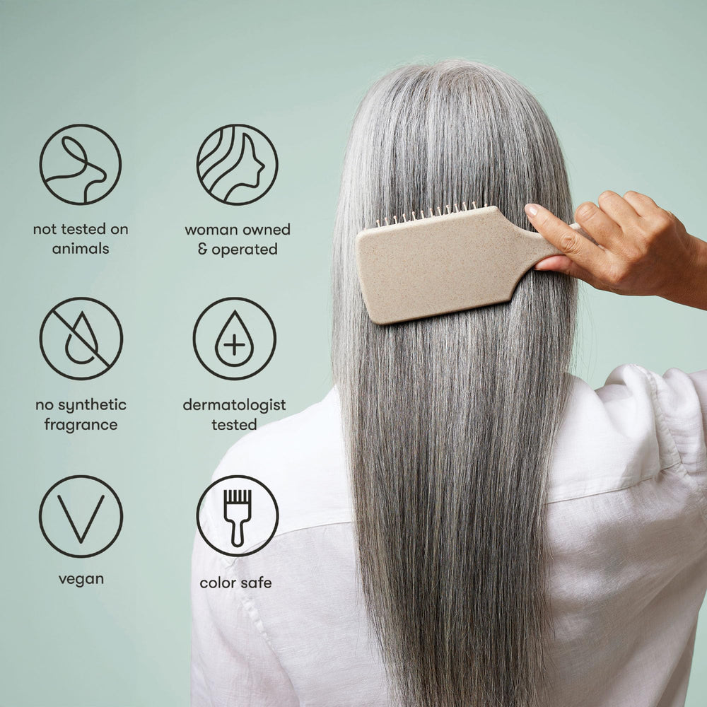 Odele smoothing shampoo hair texture shot hints smoother strands and detangling ease.