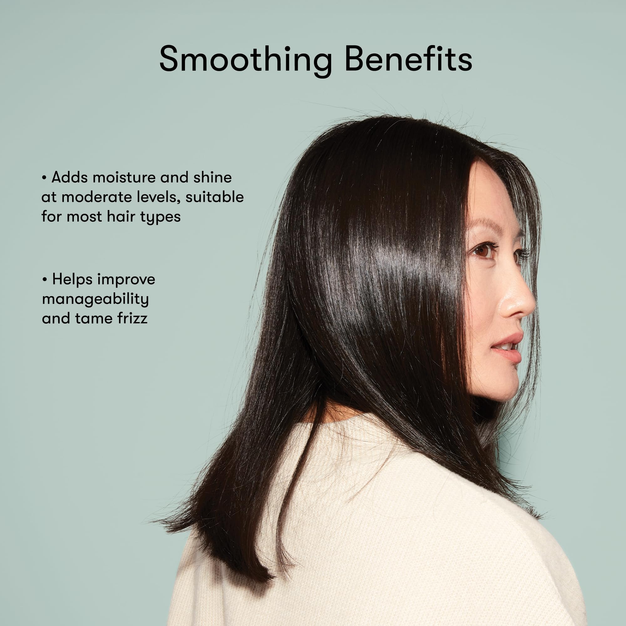 Odele Smoothing Shampoo lather shows gentle cleanse for all textures.
