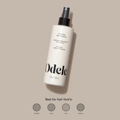 Odele texturizing sea salt spray on hair delivering voluminous, tousled waves