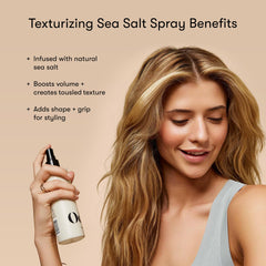 Odele sea salt spray texture close-up shows natural fullness and grip