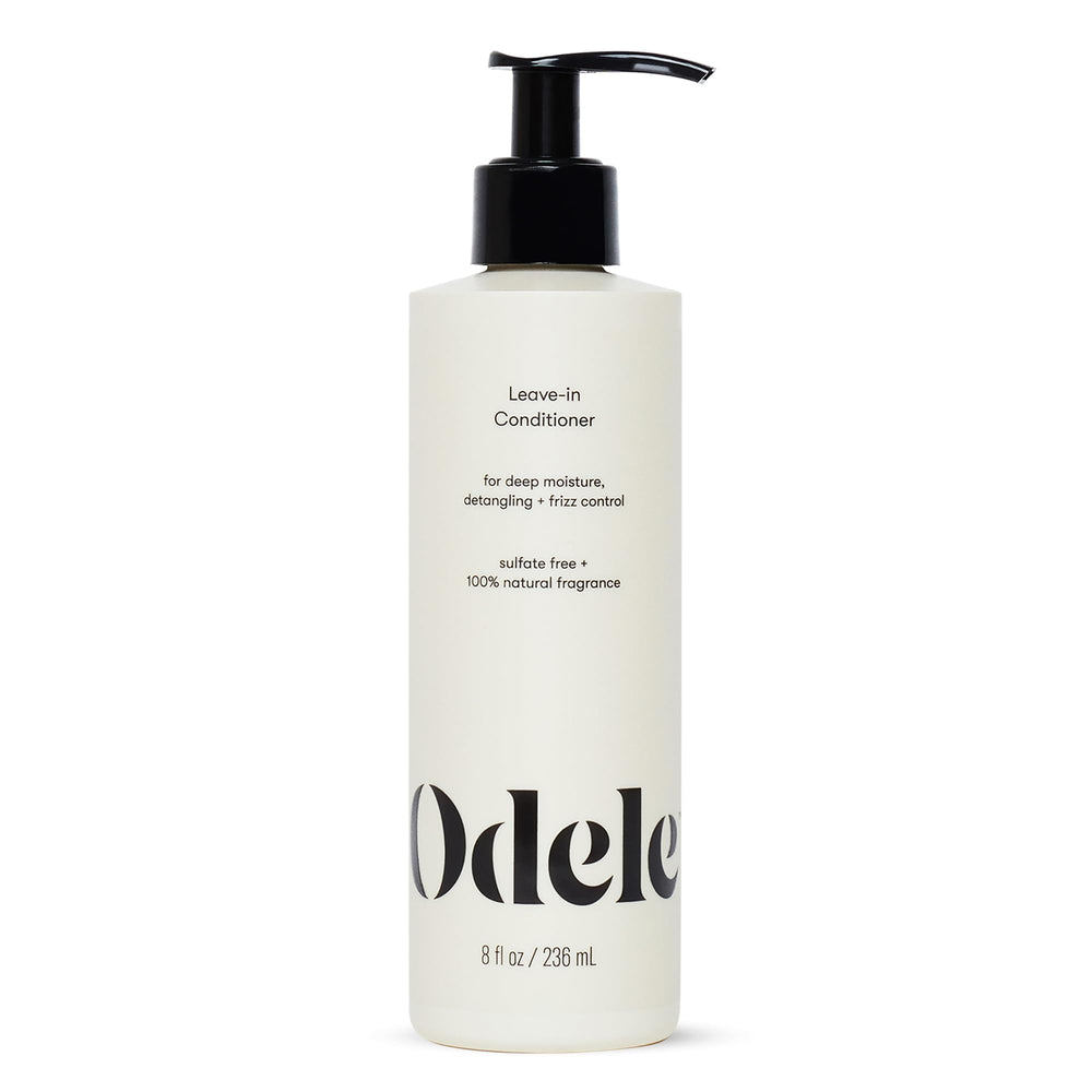 Odele vegan leave-in conditioner bottle shows lightweight moisture for all hair types