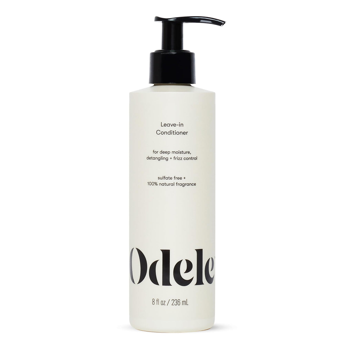 Odele vegan leave-in conditioner bottle shows lightweight moisture for all hair types