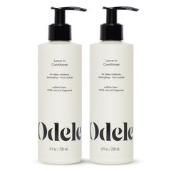Odele vegan leave-in conditioner bottle provides lightweight moisture for all hair types