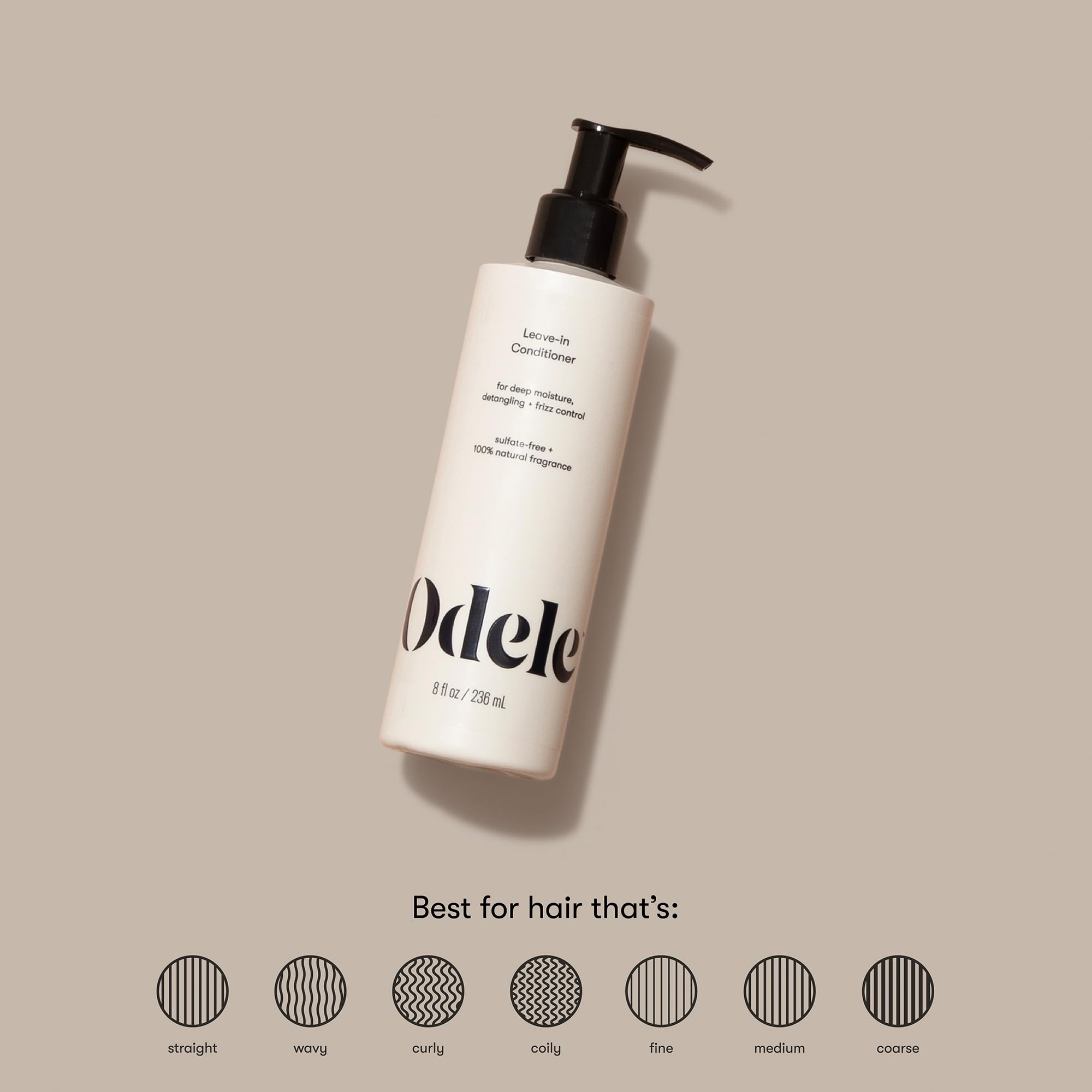 Odele vegan leave-in conditioner dispensing action supports even distribution and frizz control