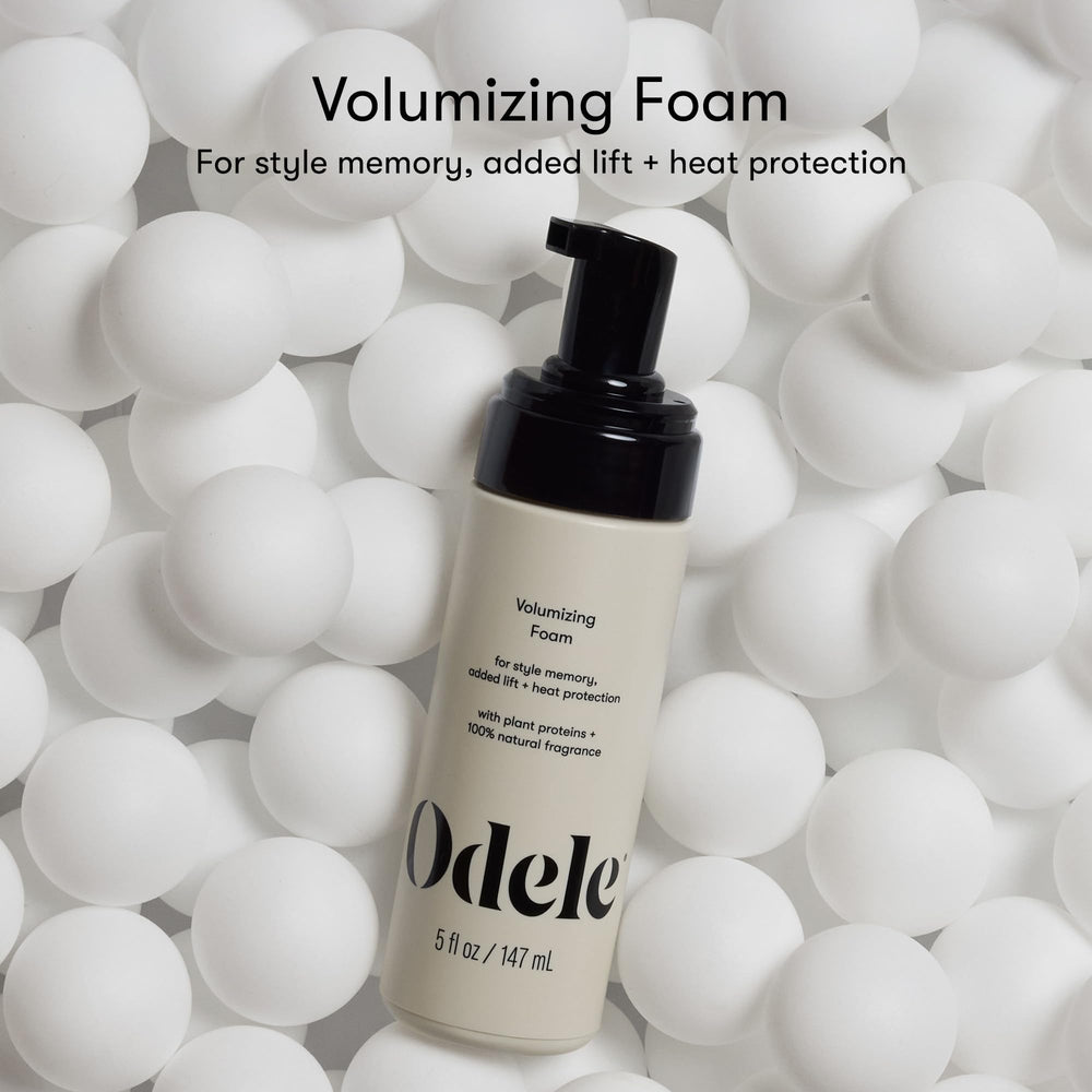 Odele Volumizing Foam Dispense with precise control for easy styling.
