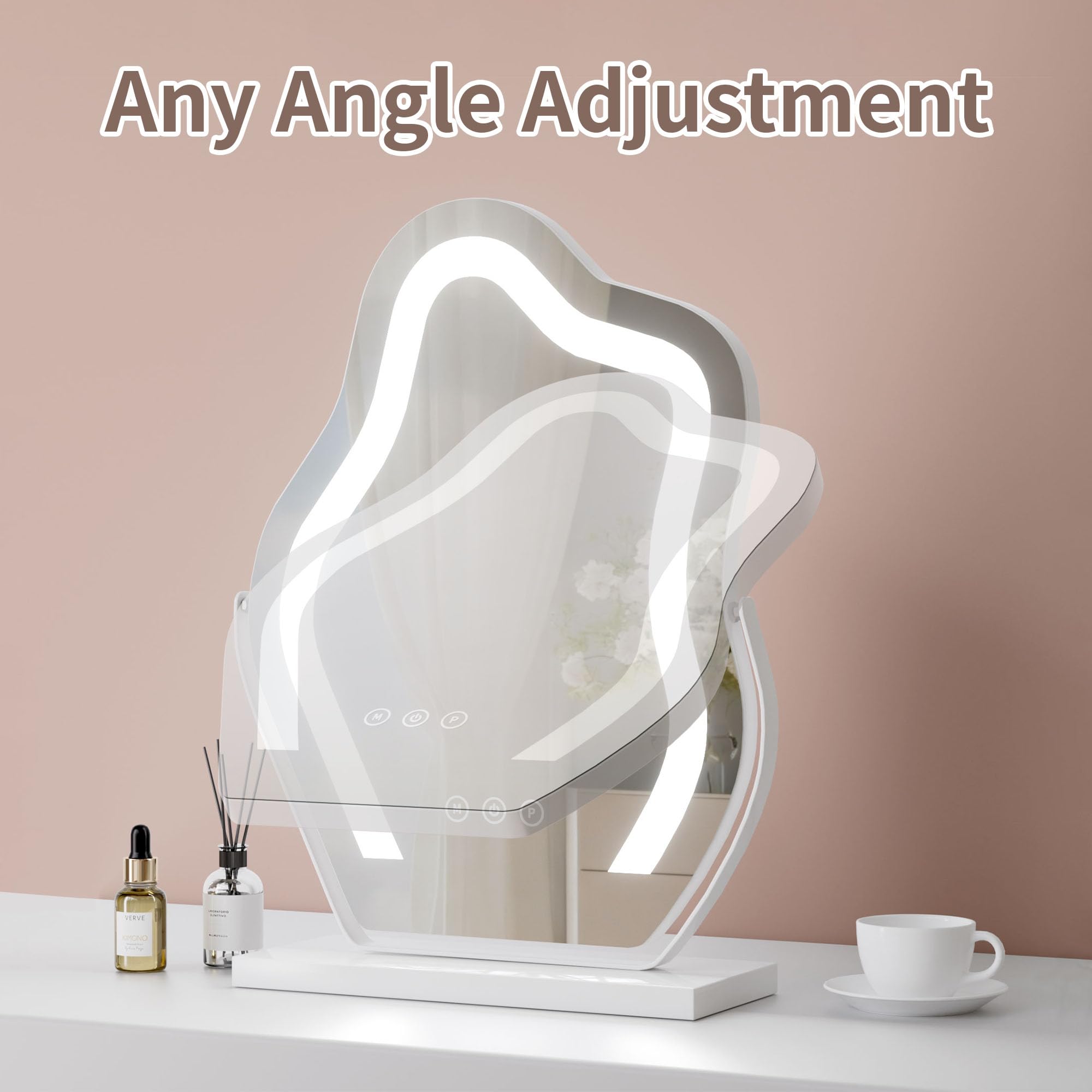 Odermirror large viewing area provides ample space for makeup and grooming.