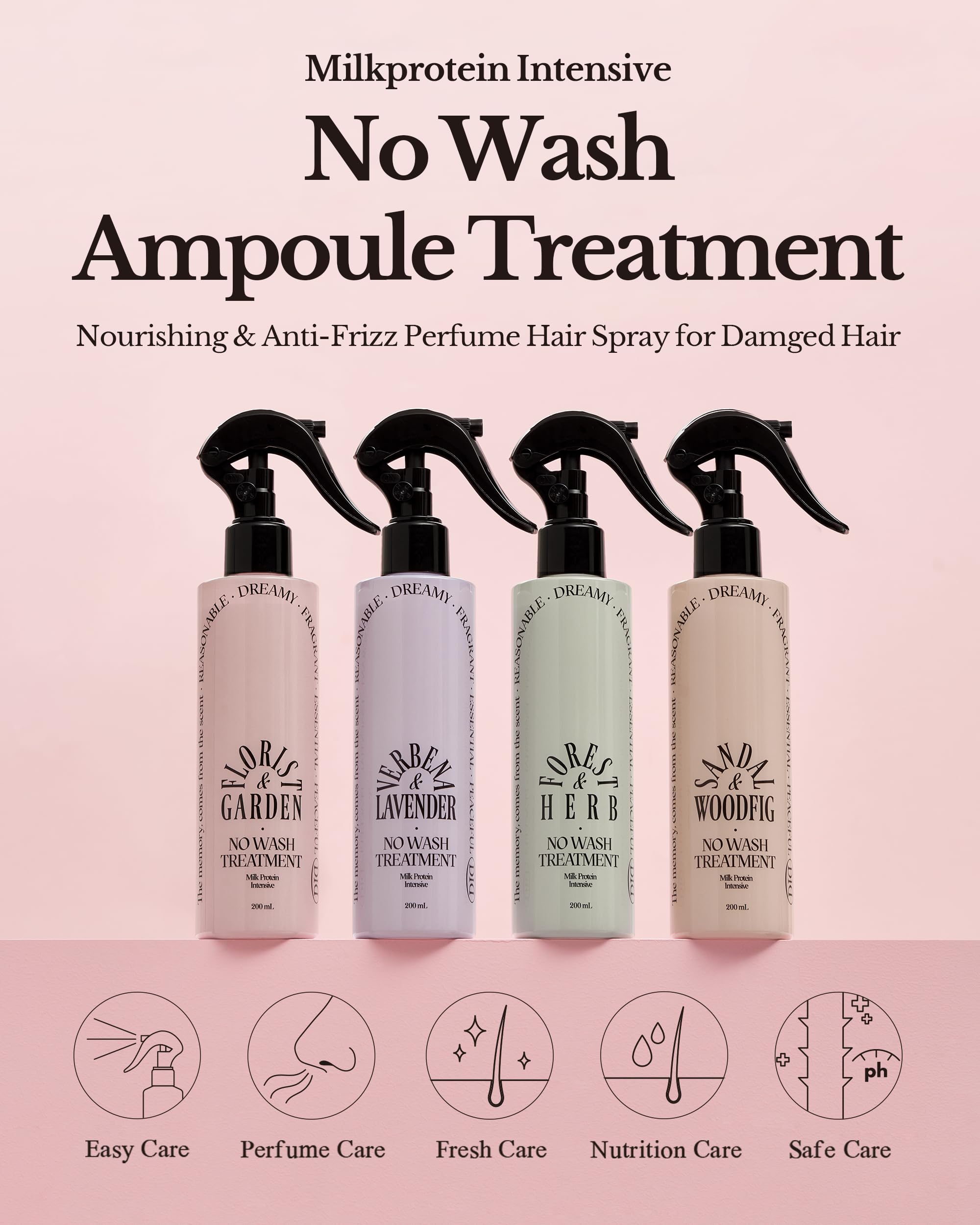 ODID Milk Protein Intensive No-Wash Treatment frizz-control—protects hair from humidity and frizz.