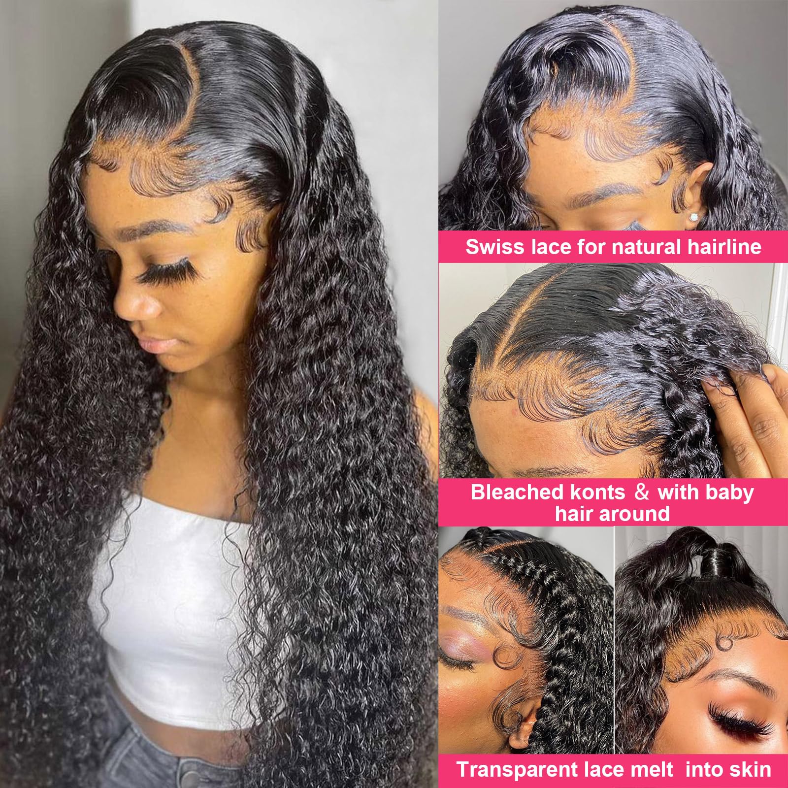 Odored wig cap construction with adjustable straps and combs for secure fit