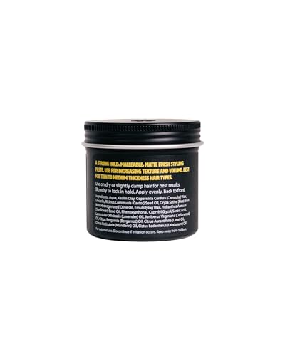 O'Douds Matte Paste hands applying to dry hair demonstrates maximum hold.