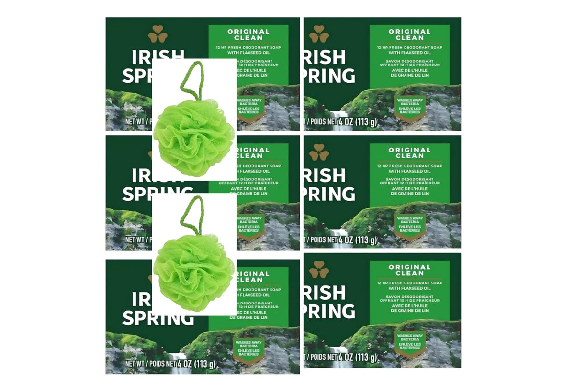 ODWIRA Irish bar soap 6-pack with rich lather for lasting freshness.
