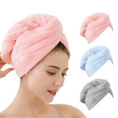 OEAGO microfiber hair towel close-up shows ultra-absorbent fibers for fast drying