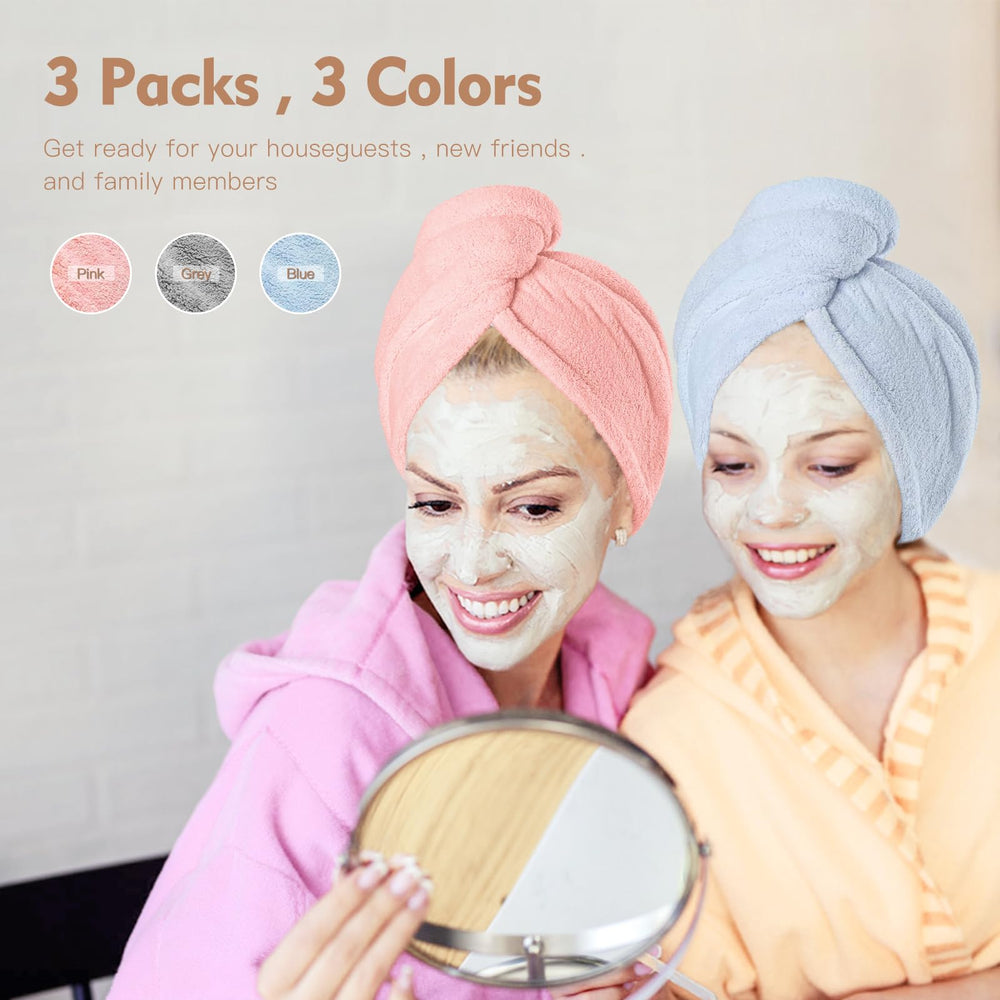 OEAGO microfiber hair towel travel-ready design for on-the-go drying
