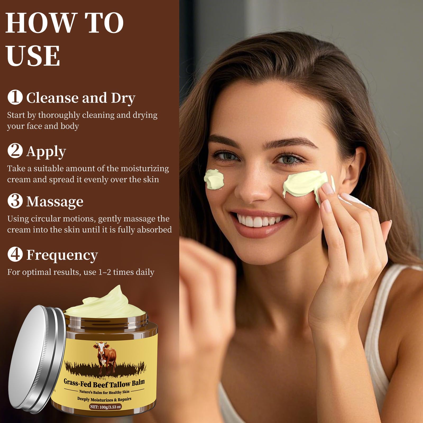 Oebitor grass-fed ingredients highlight natural vitamins A D E K for skin