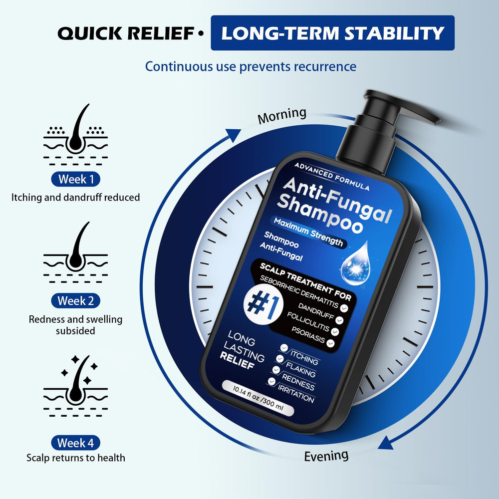 oely antifungal shampoo dandruff-relief demonstration emphasizes faster itch relief