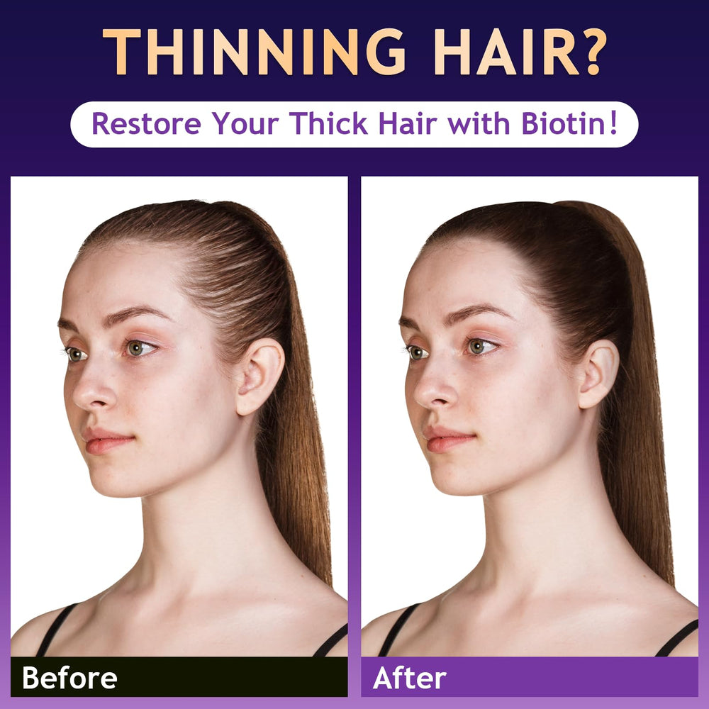 oely biotin hair growth shampoo pour captures applying the volumizing formula.