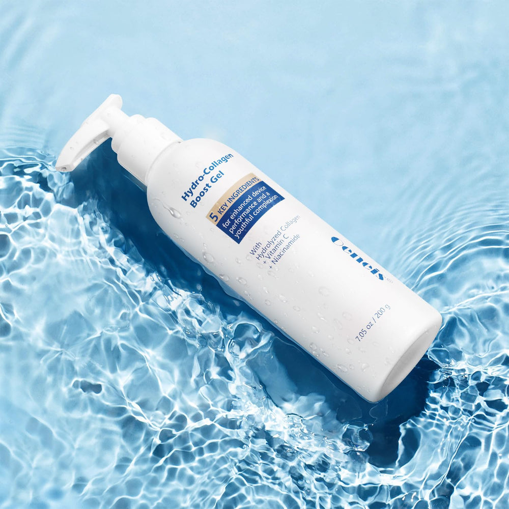 Oeneis Hydro-Collagen Boost Gel texture close-up shows lightweight, non-greasy feeling.