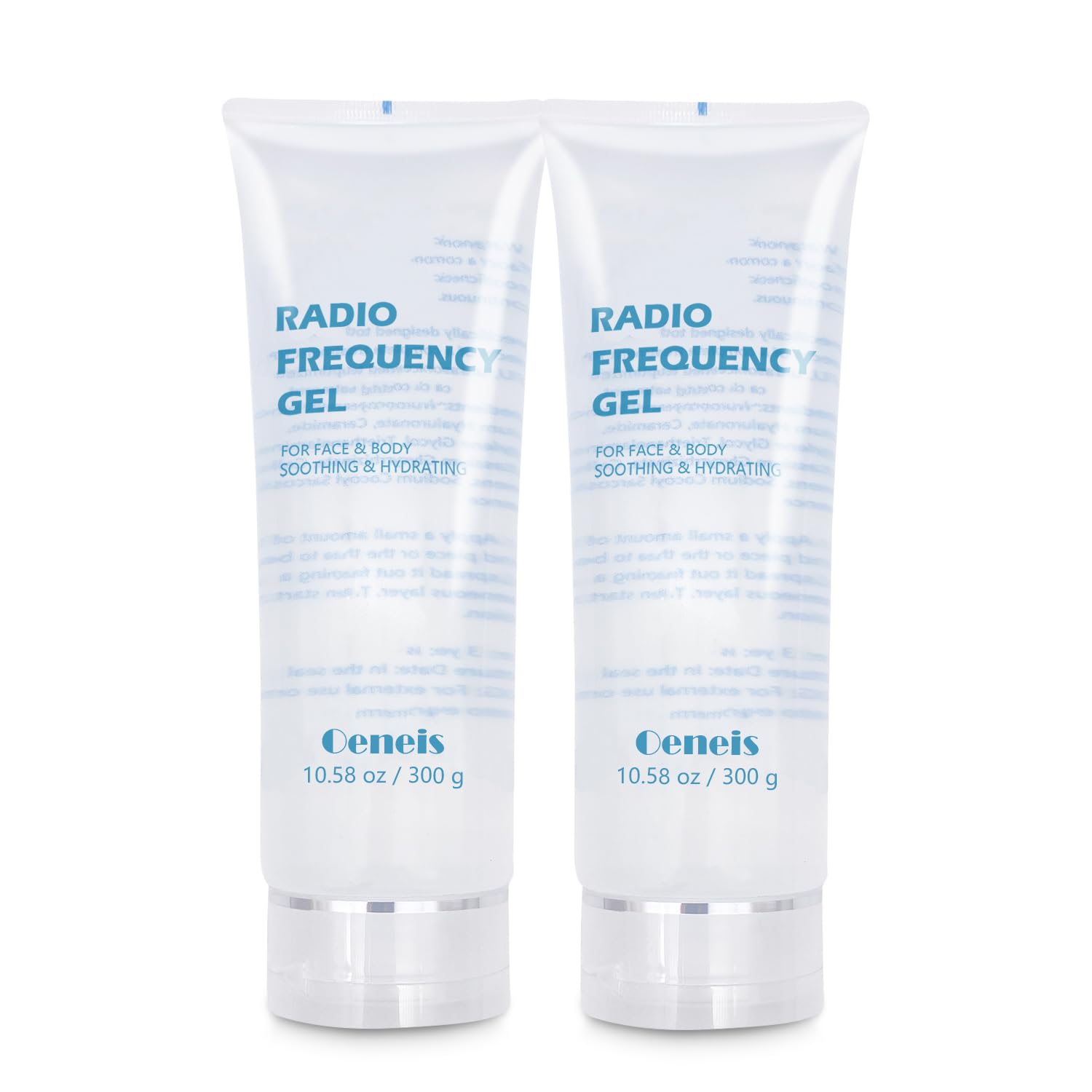Oeneis RF Gel 2-pack tubes—front view, ready for smooth RF facial sessions.