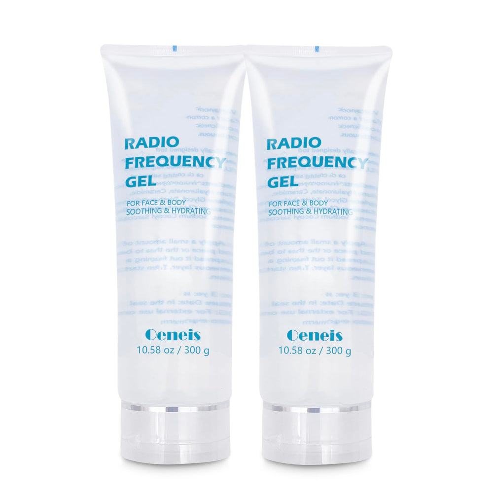 Oeneis RF Gel 2-pack tubes—front view, ready for smooth RF facial sessions.