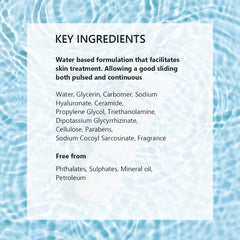 Oeneis RF Gel hyaluronic acid close-up highlights hydrating formula for skin comfort.