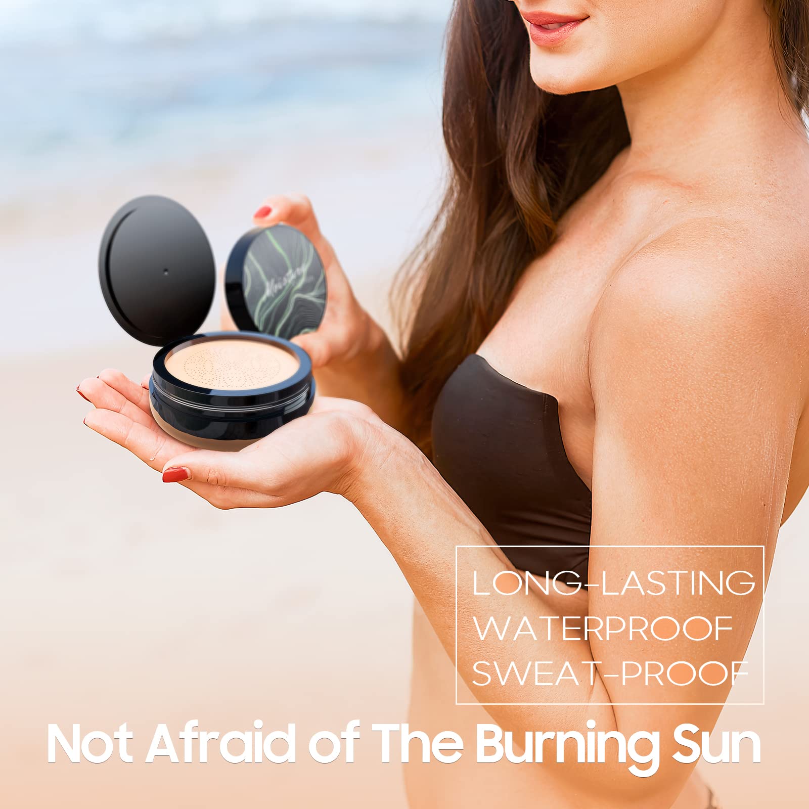 OETUIOW on-skin application demonstrates smooth, pore-blurring finish for even tone.