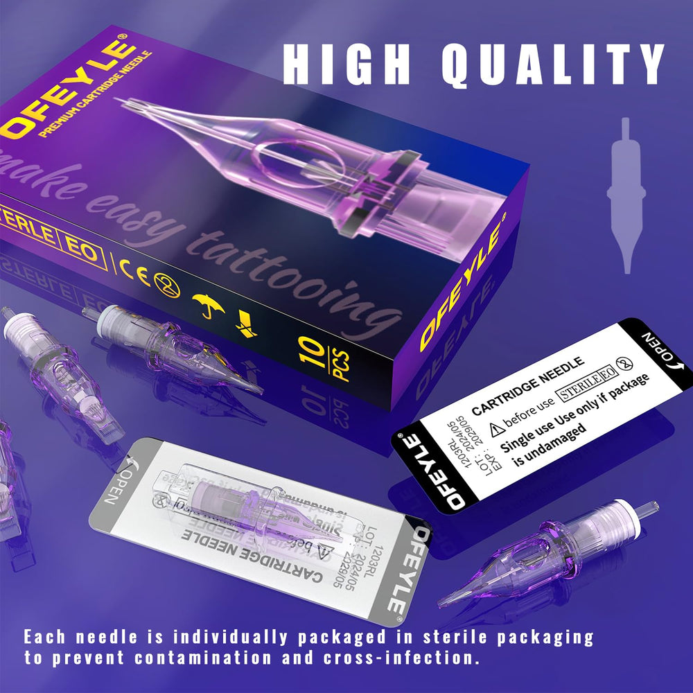 OFEYLE cartridges work with standard grips and machines for easy integration.