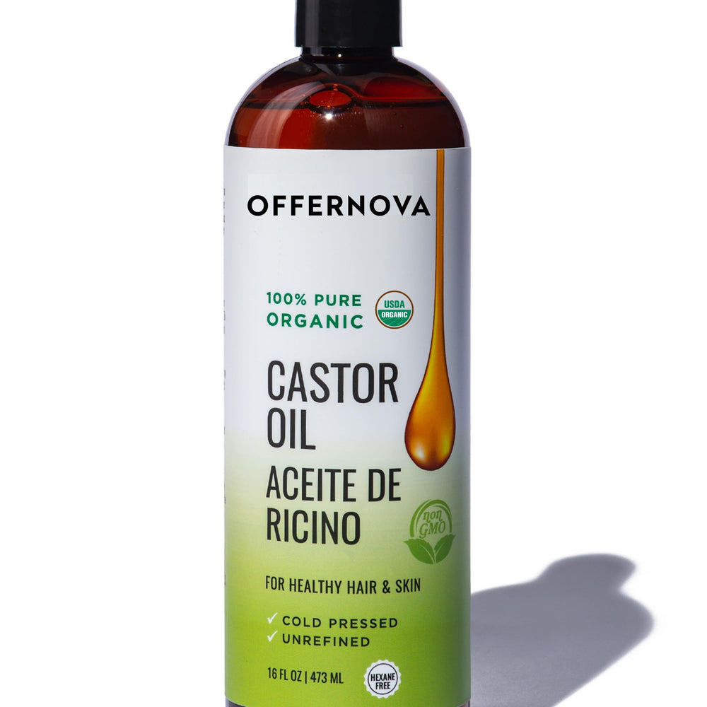 Offernova Castor Oil bottle pour for easy lash and brow use
