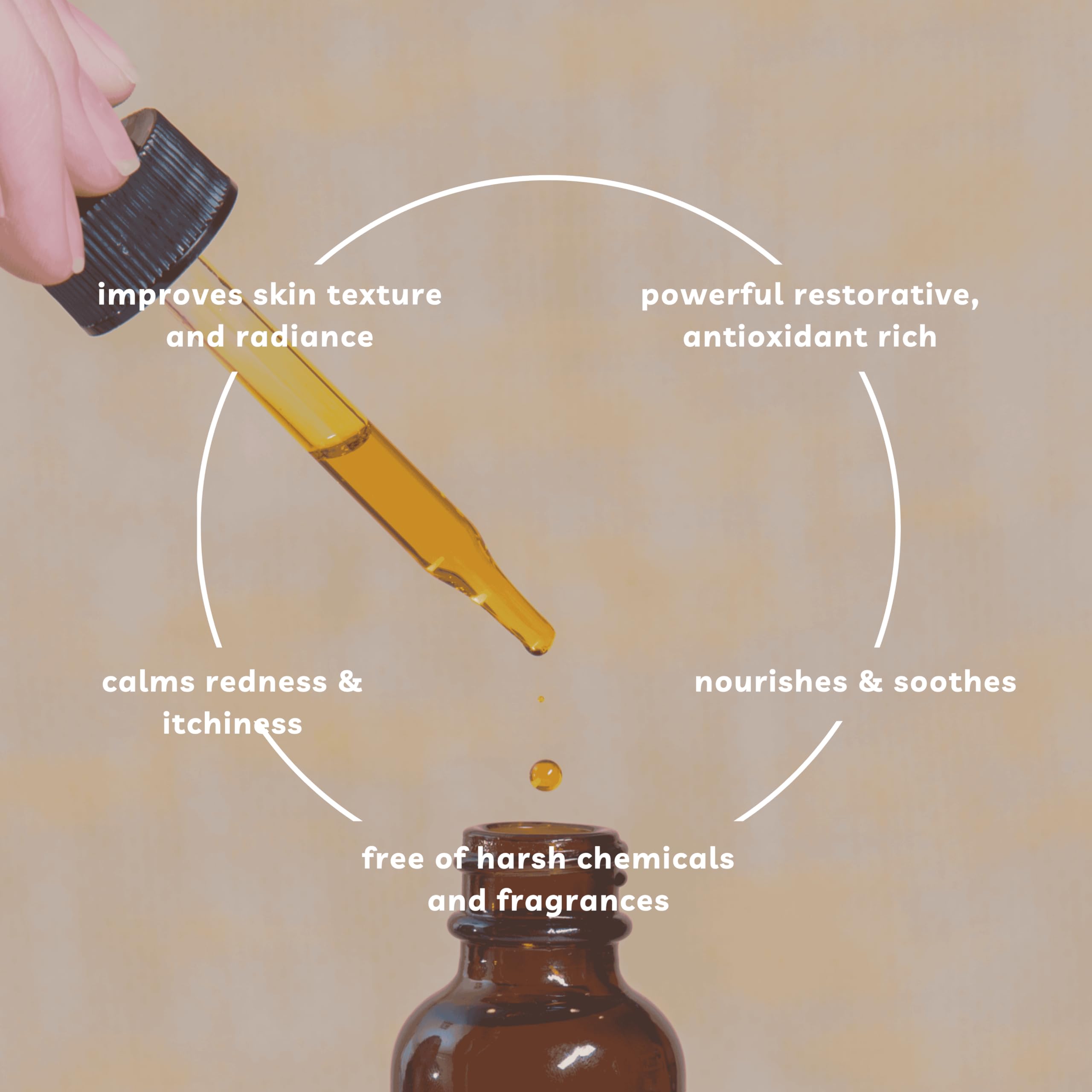 Offernova packaging highlights pure organic rosehip oil for all skin types.