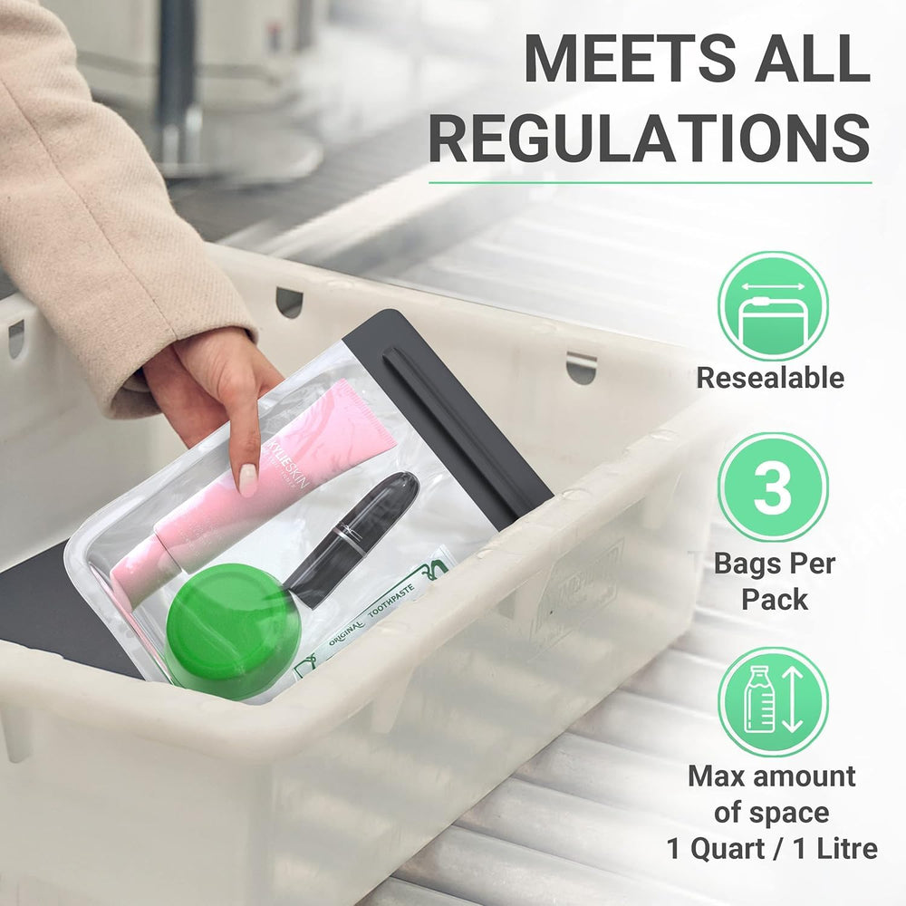 Ogato TSA-approved bag emphasizes quart-size clarity for quick security passage